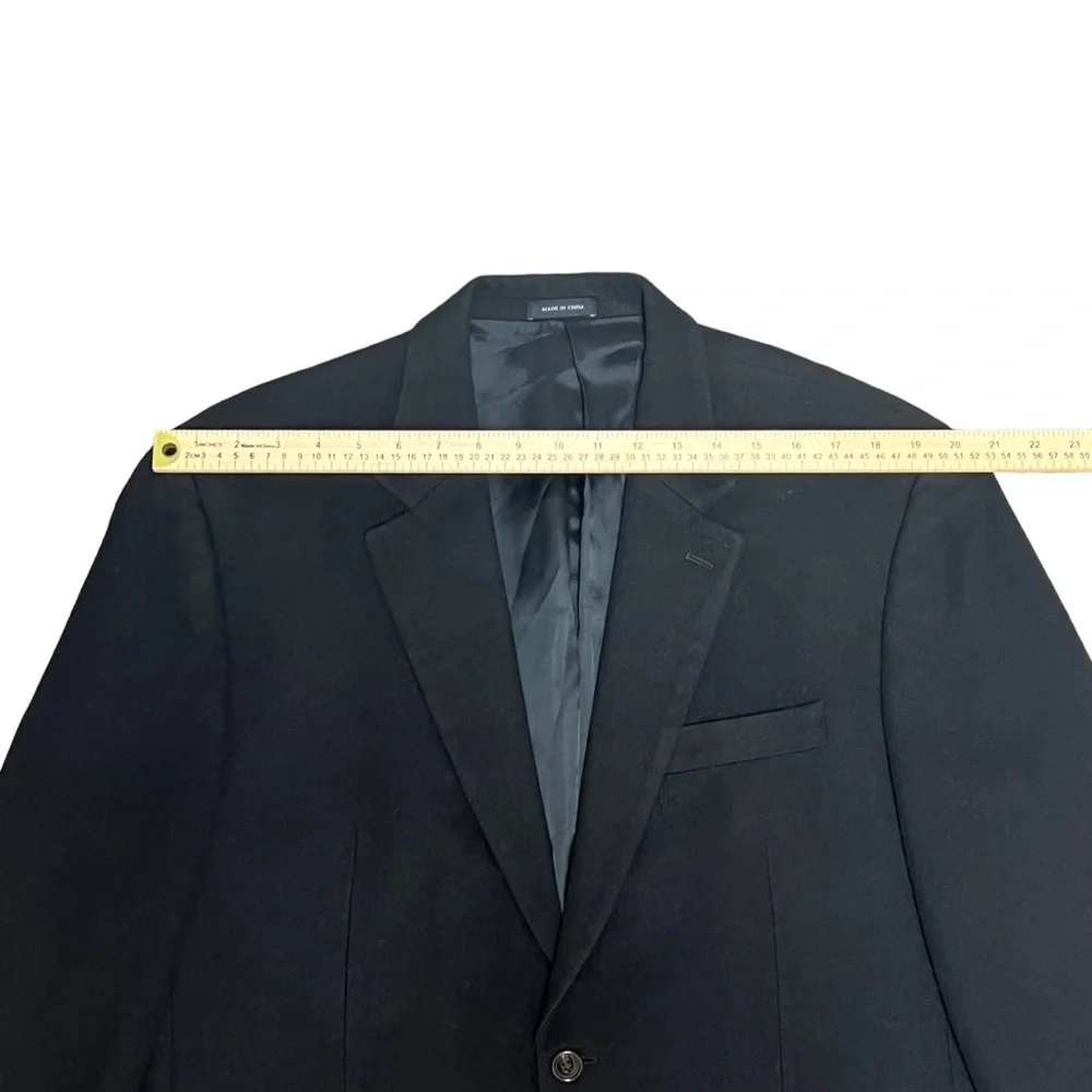 Ralph Ralph Lauren Loro Piana Jacket Men’s 44R Camel Hair Suit Coat Italy Black - Picture 5 of 11